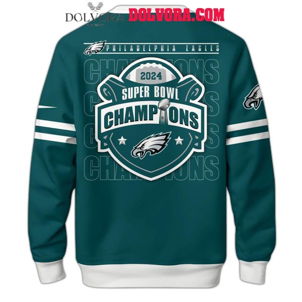 Philadelphia Eagles Super Bowl Champions LIX 2025 Celebrating Hoodie T-Shirt