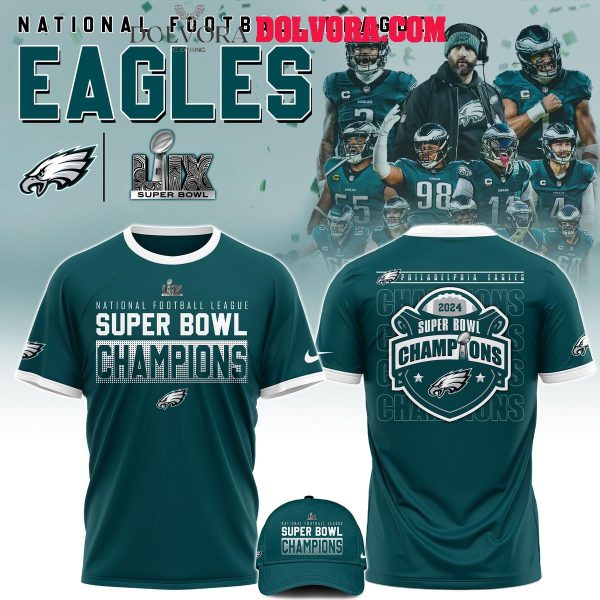 Philadelphia Eagles Super Bowl Champions LIX 2025 Celebrating Hoodie T-Shirt