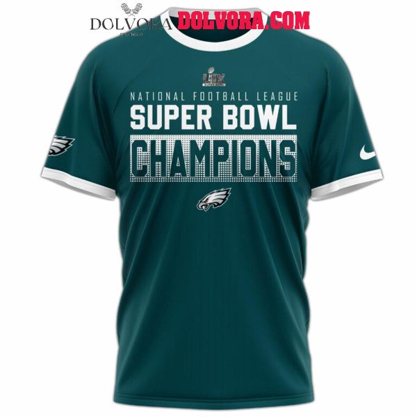 Philadelphia Eagles Super Bowl Champions LIX 2025 Celebrating Hoodie T-Shirt