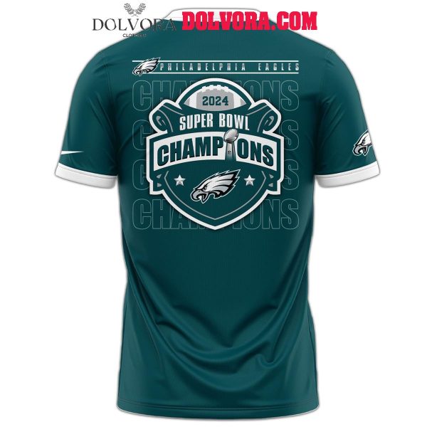 Philadelphia Eagles Super Bowl Champions LIX 2025 Celebrating Hoodie T-Shirt