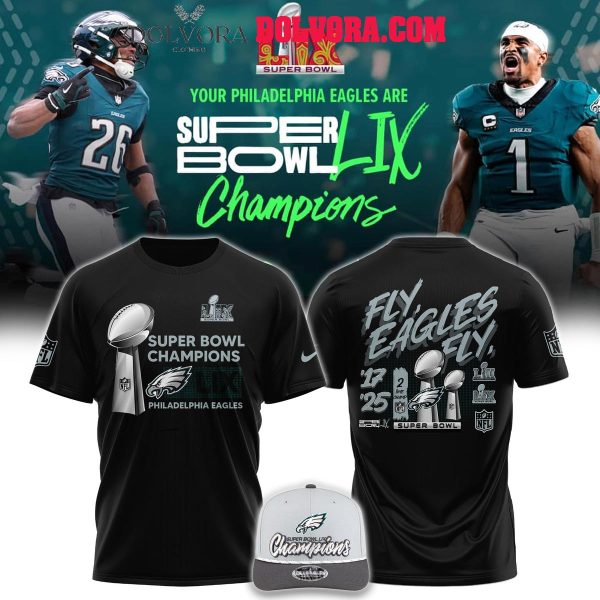 Philadelphia Eagles Super Bowl LIX 2017 2025 Champions 2 Times Hoodie Tshirt