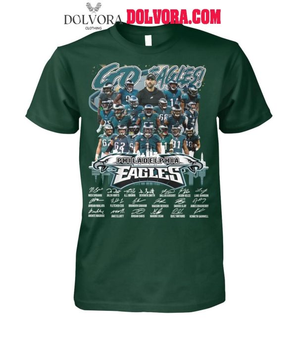 Philadelphia Eagles Super Bowl LIX 2024-2025 Go Eagles T-Shirt