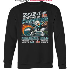 Philadelphia Eagles Super Bowl LIX 2025 Champions NFL Fan T-Shirt