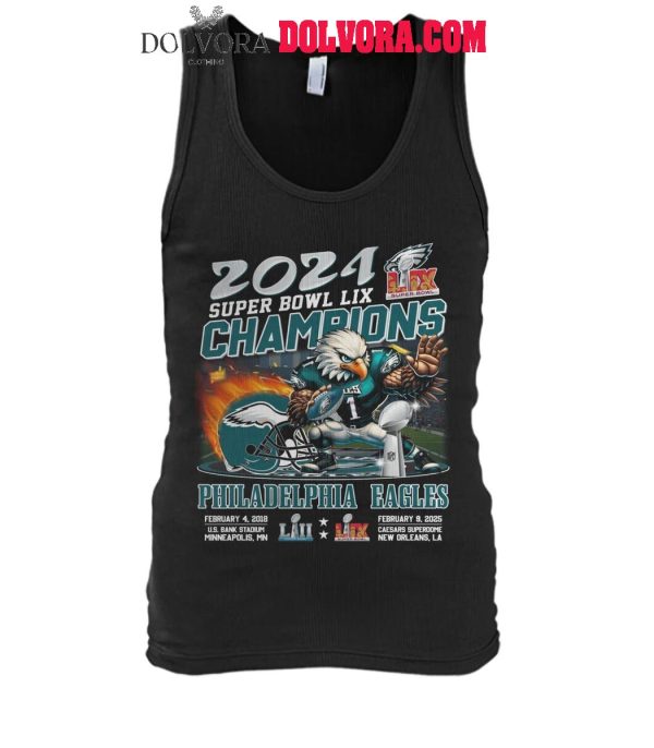 Philadelphia Eagles Super Bowl LIX 2025 Champions NFL Fan T-Shirt