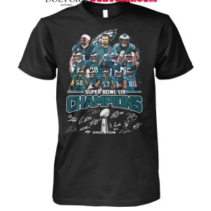 Philadelphia Eagles Super Bowl LIX Champions 2025 Fly High Eagles Tshirt