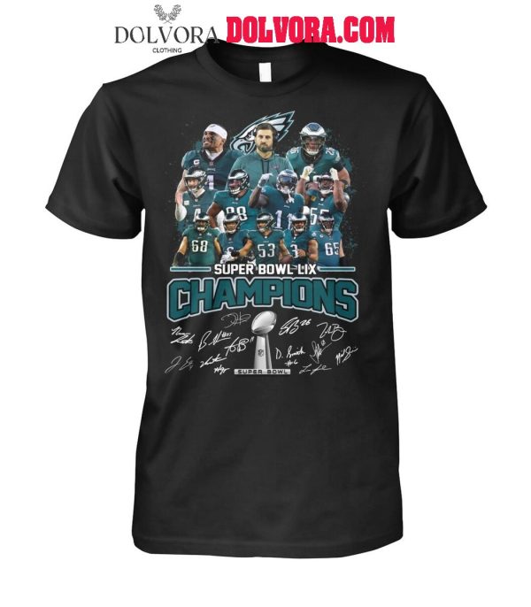 Philadelphia Eagles Super Bowl LIX Champions 2025 Fly High Eagles Tshirt