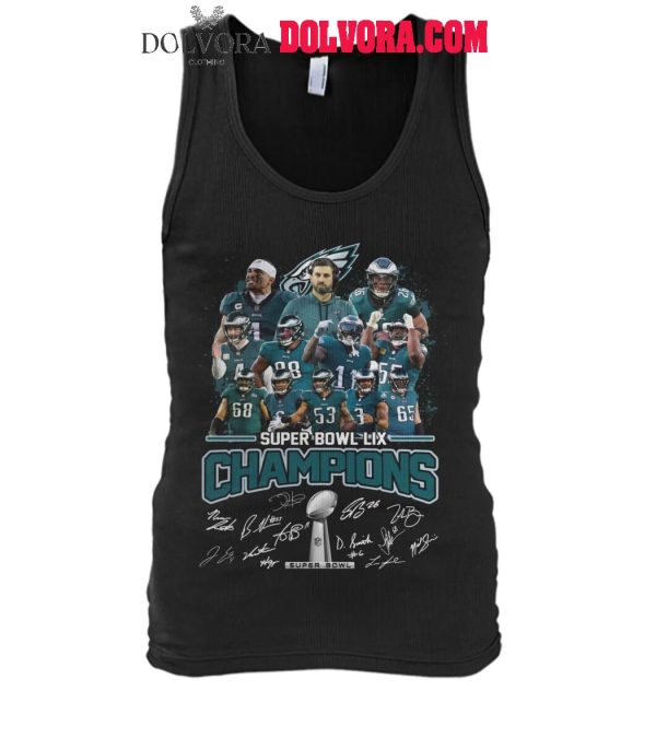 Philadelphia Eagles Super Bowl LIX Champions 2025 Fly High Eagles Tshirt