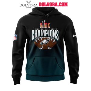 Philadelphia Eagles Super Bowl LIX Champions 2025 Night Hoodie T-Shirt