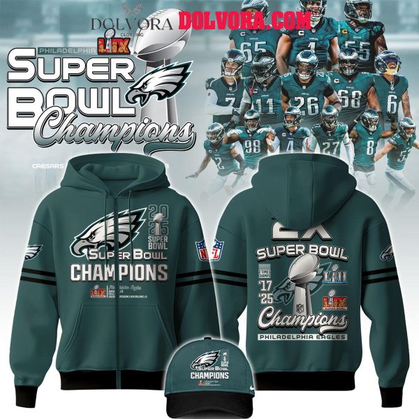 Philadelphia Eagles Super Bowl LIX The Champions 2025 Football Hoodie T-Shirt