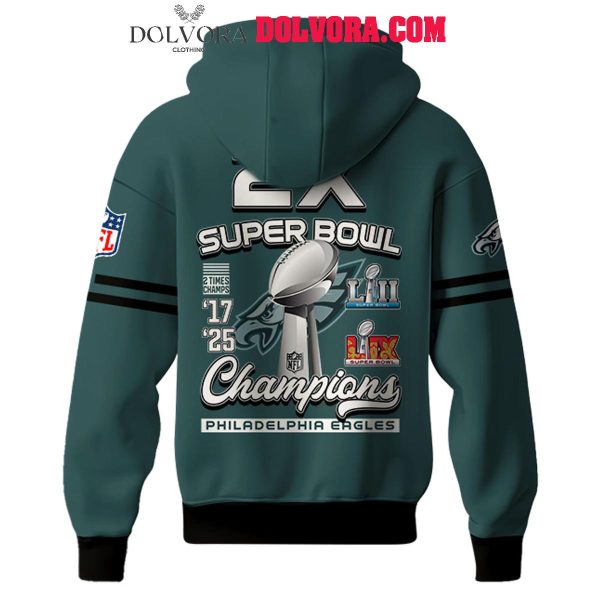 Philadelphia Eagles Super Bowl LIX The Champions 2025 Football Hoodie T-Shirt