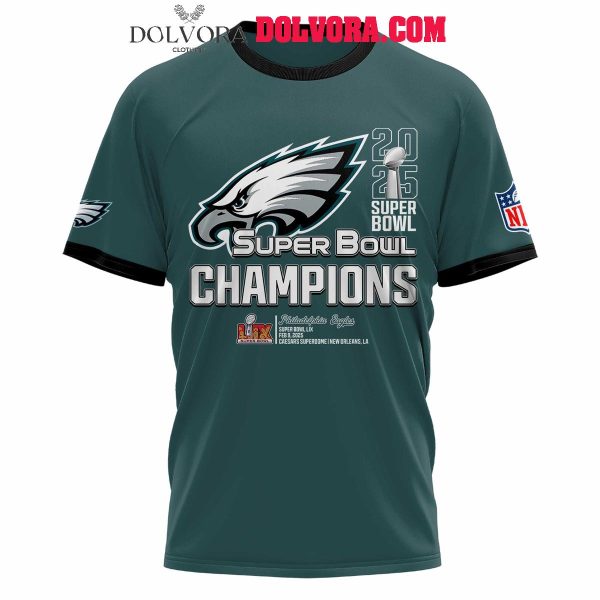 Philadelphia Eagles Super Bowl LIX The Champions 2025 Football Hoodie T-Shirt