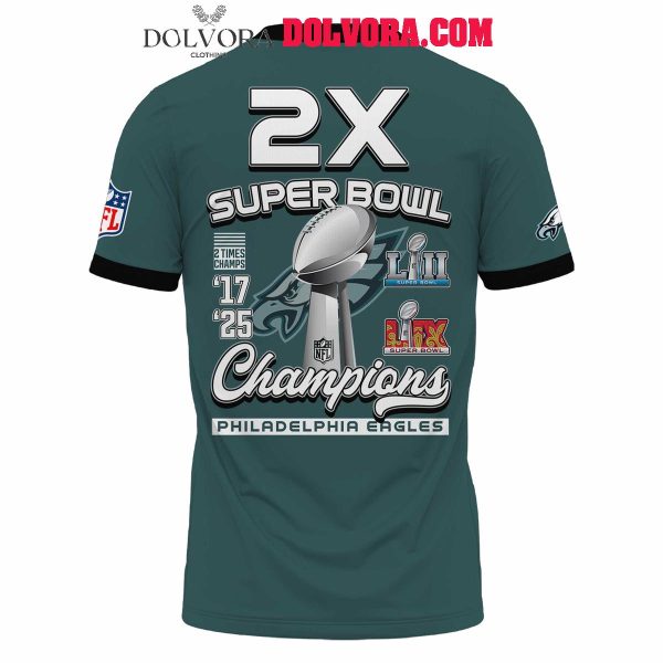 Philadelphia Eagles Super Bowl LIX The Champions 2025 Football Hoodie T-Shirt