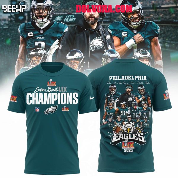 Philadelphia Eagles Take Over Super Bowl LIX Champions 2025 Phills Style Hoodie T-Shirt