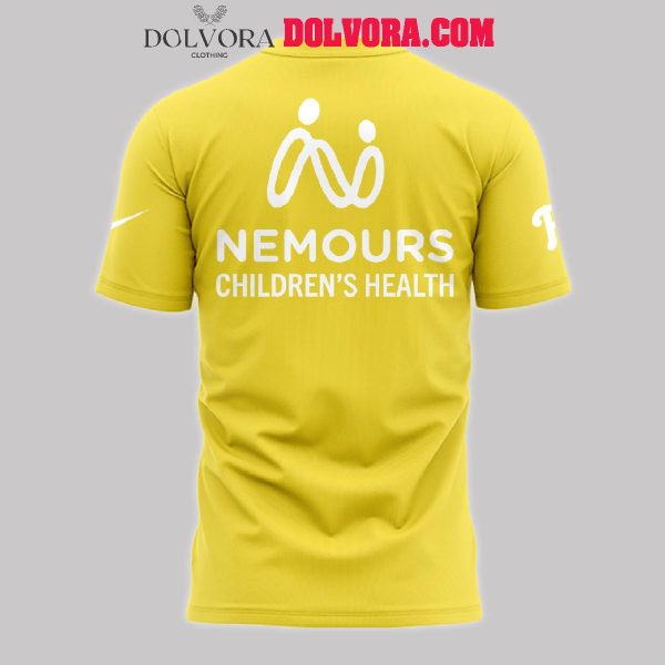 Philadelphia Phillies Childhood Cancer Awareness Nemours Childen’s Health Hoodie T-Shirt