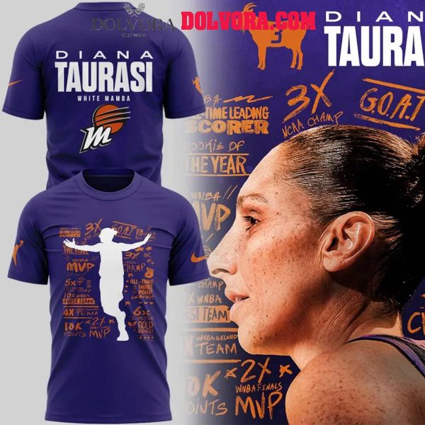 Phoenix Mercury New Goat Diana Taurasi 2025 Hoodie T-Shirt