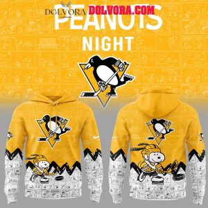 Pittsburgh Penguins Anniversary Of Peanuts 2025 Snoopy Hoodie T-Shirt