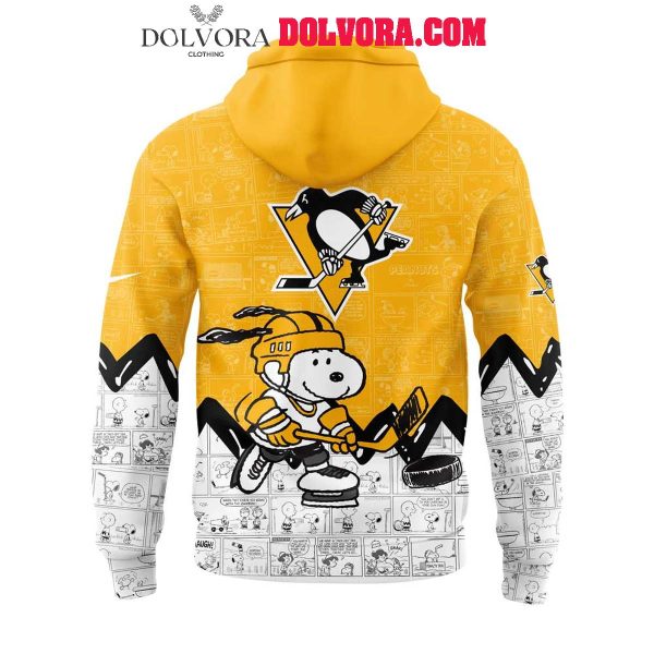 Pittsburgh Penguins Anniversary Of Peanuts 2025 Snoopy Hoodie T-Shirt