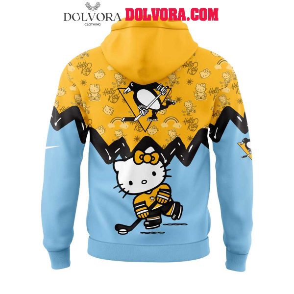 Pittsburgh Penguins Hello Kitty 50th Anniversary 2025 Celebration Hoodie T-Shirt