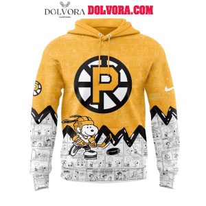 Providence Bruins 75th Anniversary Of Peanuts 2025 Snoopy Time Hoodie T-Shirt