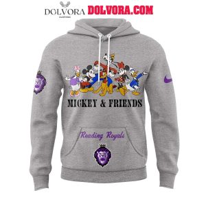 Reading Royals Disney Mickey & Friends 2025 Grey Version Hoodie T-Shirt