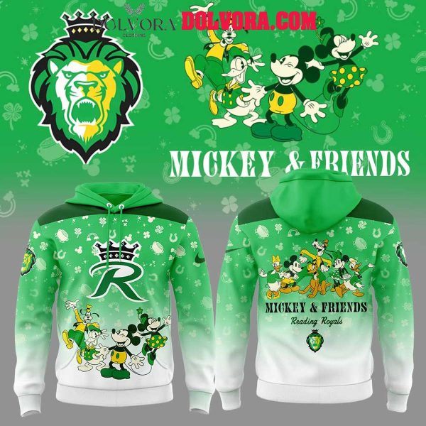 Reading Royals Disney Night 2025 Mickey & Friends 2025 Green Hoodie T-Shirt