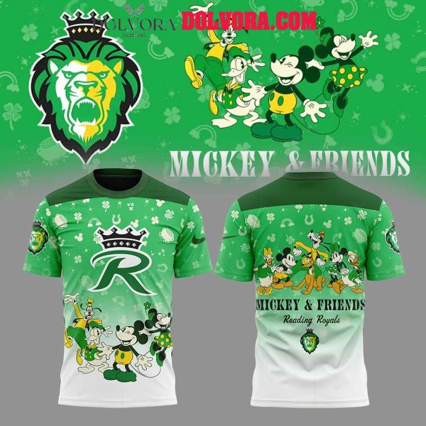 Reading Royals Disney Night 2025 Mickey & Friends 2025 Green Hoodie T-Shirt