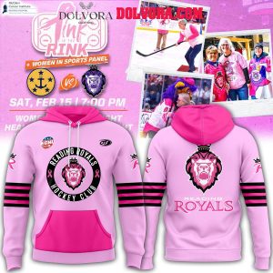 Reading Royals Pink In The Rink 2025 American Cancer Society Hoodie T-Shirt