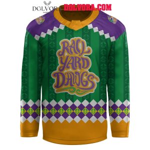 Roanoke Dawgs 2025 Mardi Gras Celebration Personalized Hockey Jersey