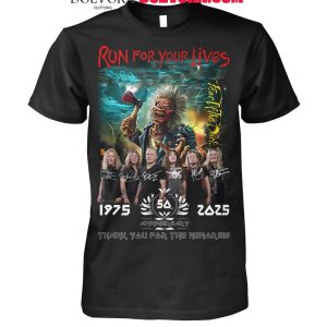 Run For Your Lives 1975-2025 Thank You For The Memories T-Shirt