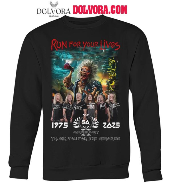 Run For Your Lives 1975-2025 Thank You For The Memories T-Shirt