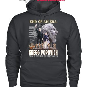 San Antonio Spurs End Of An Era Gregg Popovich 2025 Thank You T-Shirt