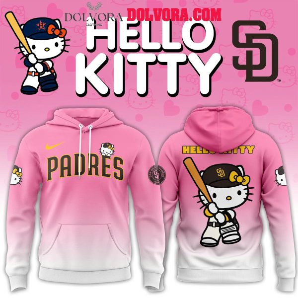 San Diego Padres 50th Anniversary Hello Kitty Night 2025 Hoodie T-Shirt