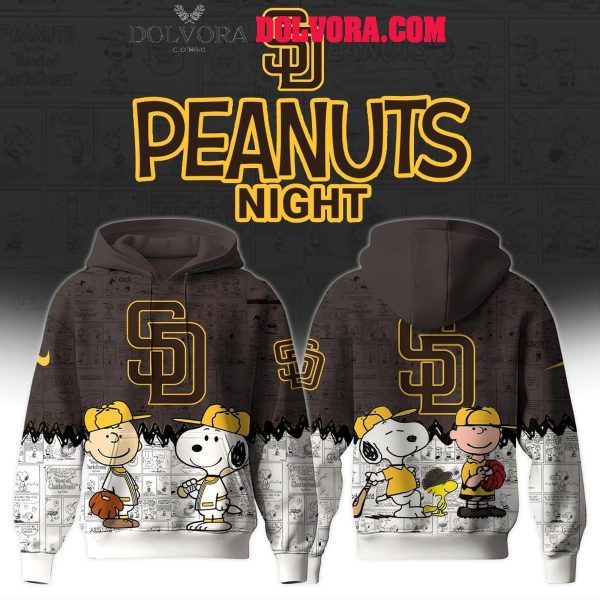 San Diego Padres 75th Anniversary of Peanuts 2025 Snoopy Hoodie T-Shirt