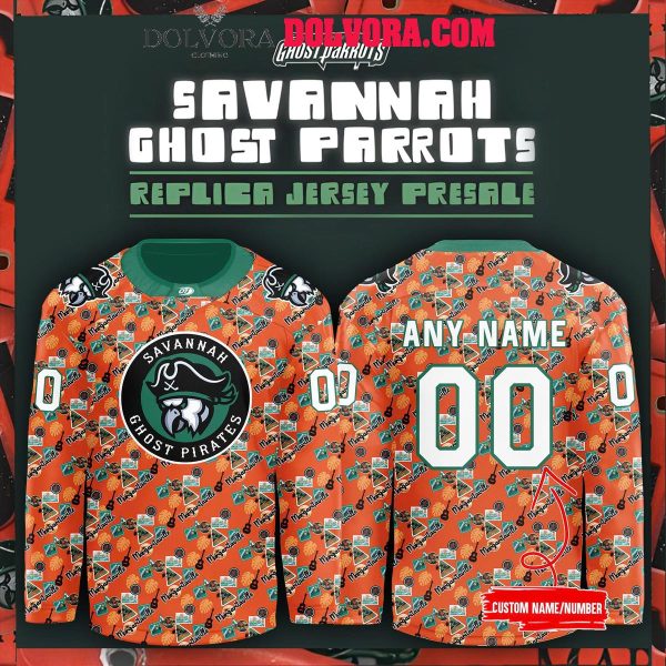 Savannah Ghost Pirates 2025 Margaritaville Celebration Night Personalized Hockey Jersey