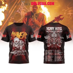 Slayer Kerry King North American Tour 2025 With Municipal Waste Hoodie T-Shirt