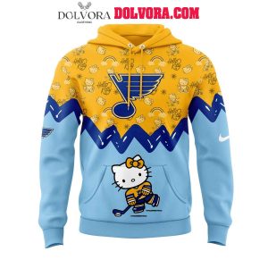 St. Louis Blues Hello Kitty 50th Anniversary 2025 Celebration Hoodie T-Shirt