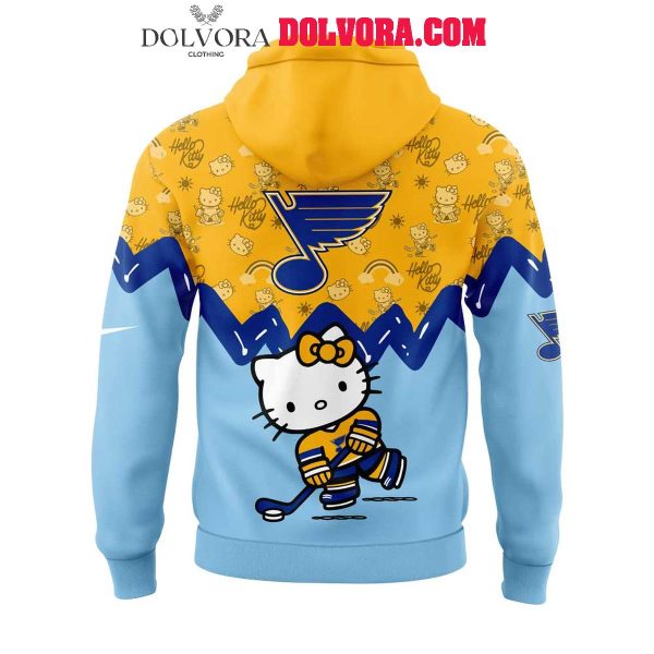 St. Louis Blues Hello Kitty 50th Anniversary 2025 Celebration Hoodie T-Shirt