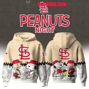 St.Louis Cardinals 75th Anniversary of Peanuts 2025 Snoopy Hoodie T-Shirt