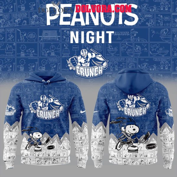 Syracuse Crunch Snoopy 75th Anniversary Peanuts Celebration Hoodie T-Shirt