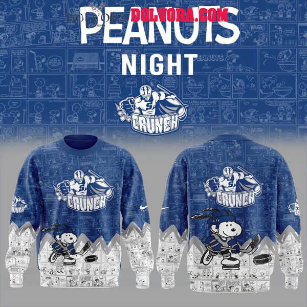 Syracuse Crunch Snoopy 75th Anniversary Peanuts Celebration Hoodie T-Shirt