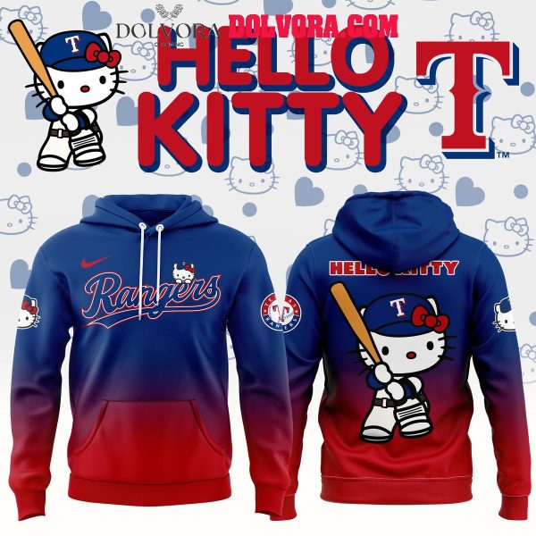 Texas Rangers 50th Anniversary Hello Kitty Night 2025 Hoodie T-Shirt