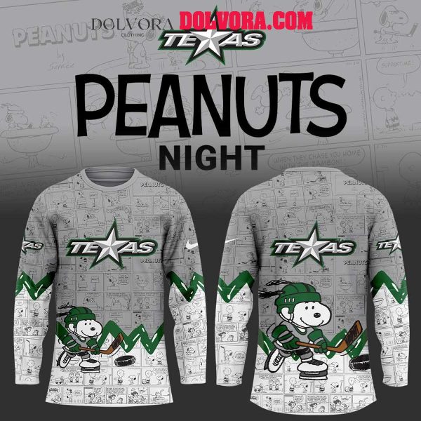 Texas Stars Snoopy Time 75th Anniversary Of Peanuts Hockey Jersey