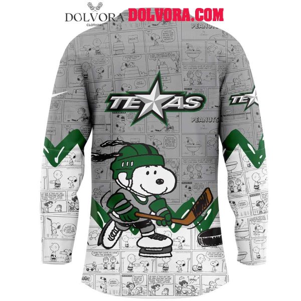 Texas Stars Snoopy Time 75th Anniversary Of Peanuts Hockey Jersey