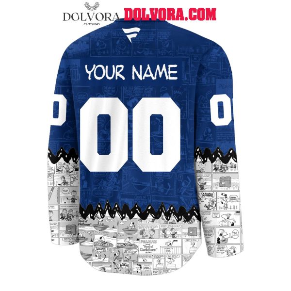 Toronto Maple Leafs 75th Anniversary Peanuts Night 2025 Personalized Hockey Jersey