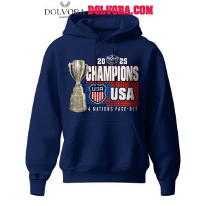 USA Hockey Team NHL 4 Nation Face off Champions Third 2025 Hoodie T-Shirt