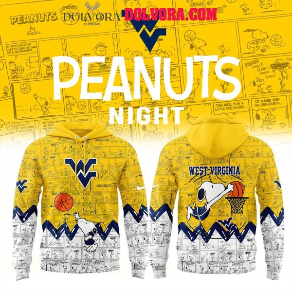 West Virginia Mountaineers 75th Anniversary Of Peanuts Snoopy 2025 Hoodie T-Shirt