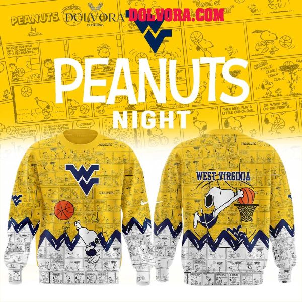 West Virginia Mountaineers 75th Anniversary Of Peanuts Snoopy 2025 Hoodie T-Shirt