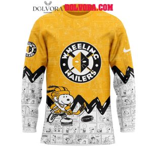 Wheeling Nailers Anniversary Of Peanuts 2025 Snoopy Hockey Jersey