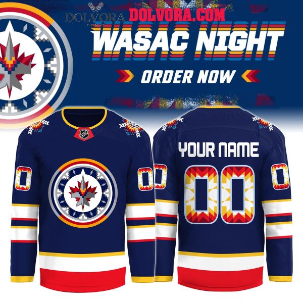 Winnipeg Jets Specialty 2025 Wasac Night Personalized Hockey Jersey