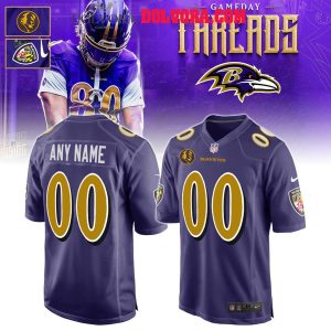 Baltimore Ravens Gameday Threads 2025-2026 Personalized Football Jersey